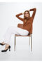 Orange Women's Polo Neck T-Shirt 37045964 - 3