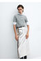 Metallic Midi Skirt - 4