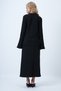 Black Crew Neck Button Detailed Knitted Blouse with Pockets and Slit Mid-Length Skirt Set Alc-X14538 - 6