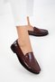 Burgundy Women's Loafer Shoes 20937 - 9