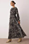Smoked Lining Floral Pattern Woven Chiffon Dress Tctaw26Eb00028 - 2