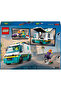 ® City Acil Yardım Ambulansı 60451 - 5+ Oyuncak Yapım Seti (184 Parça) - 5