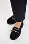 Black Suede Women's Loafer 20900 - 2