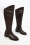 Brown Genuine Leather Women's Boots 20193 - 4