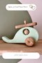 Natural Organic Wooden Montessori Toy Helicopter Baby Kids Room Decor Gift Photo Shooting - 5
