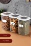Square Food Storage Container with Foly Label Set of 3 Medium Size 1.2 Liters - 6