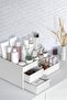3 Tiers 2 Drawers Office , Cosmetic and Makeup Organizer / Jewelry Makeup Desktop Organizing Box - 2