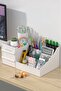 3 Tiers 2 Drawers Office , Cosmetic and Makeup Organizer / Jewelry Makeup Desktop Organizing Box - 7