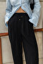 Siyah Şalvar/Harem Bağcıklı Pantolon TWOSS25PL00126 - 2