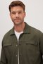 Men's Relax Fit Comfortable Cut Lumberjack Lapel Collar Double Pocket Capped Plain Khaki Winter Shirt - 2