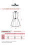 Women's Standard Fit Buttoned Waist Tie Shirt Collar Navy Blue Dress - 6