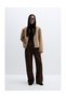 Női műbőr shearling kabát - 2