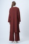 Women's Tile Long Jacket and Loose Fit Pants Set Alc-X14547 - 6