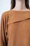 Women's Mustard Collar Design Batwing Sleeve Knitwear Blouse and Pencil Skirt Set Alc-X14625 - 6