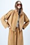 Women's Mustard Shoulder Epaulettes Lined Velvet Bomber Jacket Alc-X14617 - 3