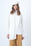Women's White Crew Neck Shawl Detailed Knitwear Blouse Alc-X14613 - 5
