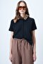 Women's Black Leopard Detachable Fur Detailed Knitted Blouse Alc-X14640 - 6