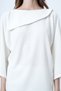 Women's Ecru Collar Design Batwing Sleeve Knitwear Blouse and Pencil Skirt Set Alc-X14625 - 5