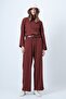 Women's Tile Mock Neck Loose Fit Blouse and Pants Set Alc-X14546 - 4