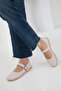 Beige Women's Loafer Shoes 20944 - 4
