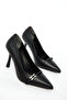 Black Women's Classic Heeled Shoes 21044