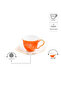 Berin 2-Piece Coffee Cup Set Orange 90 ml - 5