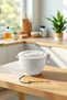 Mixing Bowl & Mixer Bowl Mixer Bowl with Lid 3 Liter Whisking Bowl Cream - 6