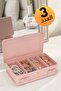 3 Pieces Hope Makeup and Cosmetic Organizer Organizer Powder Pink Powder Pink - 4