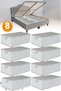 8 Pieces - Anthracite Striped Large Size Bed Base and Sofa Bed Type Storage Bag 65 x 45 x 22 cm - 3