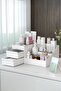 3 Tiers 2 Drawers Office , Cosmetic and Makeup Organizer / Jewelry Makeup Desktop Organizing Box - 5