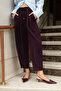 Mürdüm Şalvar/Harem Bağcıklı Pantolon TWOSS25PL00126 - 4