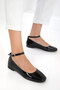 Black Patent Leather Women's Ballerinas 20912