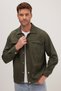 Men's Relax Fit Comfortable Cut Lumberjack Lapel Collar Double Pocket Capped Plain Khaki Winter Shirt - 4