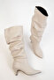 Beige Women's Boots 17546 - 4