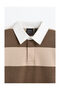 Męska bluza polo w paski - 2