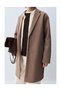 Men's Basic Synthetic Wool Coat - 3