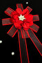 Red Bundle Ornament with Brooch, Bride Groom Dowry Wedding Engagement Convoy Bride's Car Circumcision Henna 1 Piece - 2