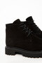 Black Suede Genuine Leather Women's Boots & Booties 19839 - 5
