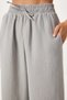 Women's Gray Muslin Palazzo Pants Mx00160 - 4