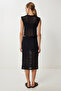 Women's Black Openwork Summer Knitwear Blouse Skirt Set Lyy0119 - 8