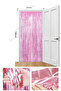 Glitter Long Candy Pink 2m Door Party Curtain with Shiny Wall Tassel - 4