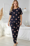 Lacivert Ayıcık Desenli Örme Pijama Takımı TBBAW23AI00039