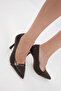 Brown Women's Classic Heeled Shoes 21044