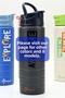 Stainless 304 Steel Water Bottle Motivational Water Bottle with Straw 304 Steel Water Bottle Blue 750 ml 1156 - 8