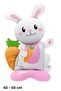 Big Footed Rabbit Foil Balloon Birthday Helium Balloon Birthday Ornament Celebration Children's Birthday - 2