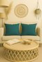 Shiny Turquoise Throw Pillow Cover Decorative Bohemian Soft Sofa Back Cushion Gift Christmas 45X45 - 2