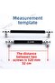 Furniture Kitchen Drawer Door Handle Cupboard Cabinet Handles Handle 32 cm 320 mm Chrome Black Metal - 2