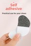 Pair of Black or Skin-Colored Shoe Heel Anti-Shock and Slimming Pad 5 mm