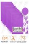 Purple Glitter Cardboard A5 15X20 cm 1 Pack of 10 Glitter Background Cardboard Glitter Paper Kindergarten Nursery Activity