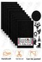Black Glitter Cardboard A5 15X20 cm 1 Pack of 10 Glitter Background Cardboard Glitter Paper Kindergarten Nursery Event